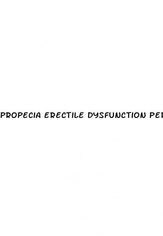 propecia erectile dysfunction permanent