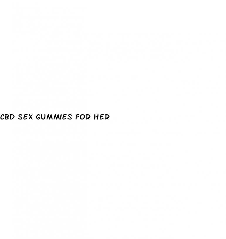 cbd sex gummies for her