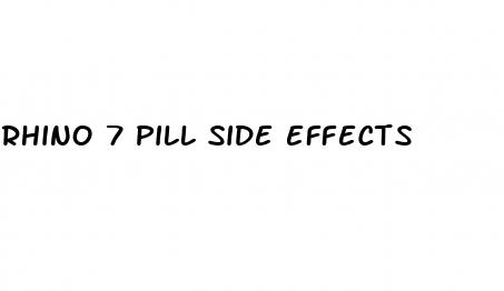 rhino 7 pill side effects