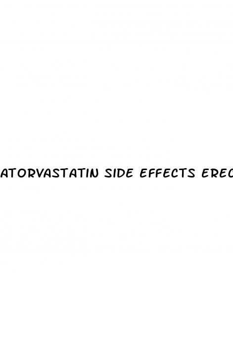 atorvastatin side effects erectile dysfunction