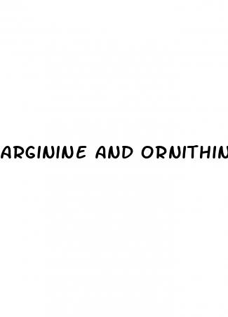 arginine and ornithine erectile dysfunction