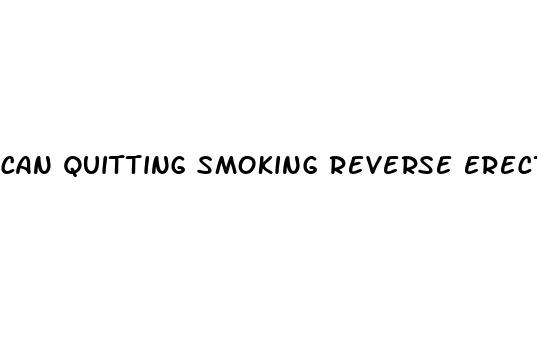 can quitting smoking reverse erectile dysfunction