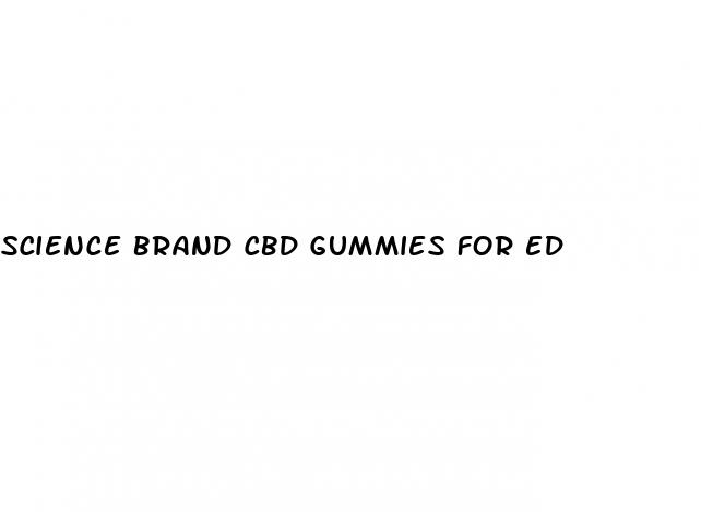 science brand cbd gummies for ed