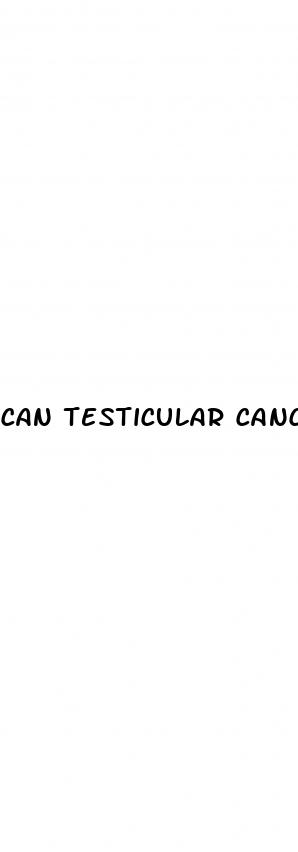can testicular cancer cause erectile dysfunction