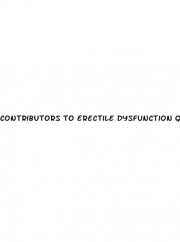 contributors to erectile dysfunction quizlet