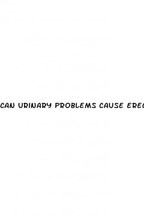 can urinary problems cause erectile dysfunction