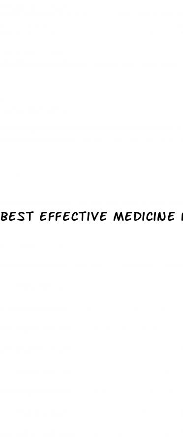best effective medicine for erectile dysfunction
