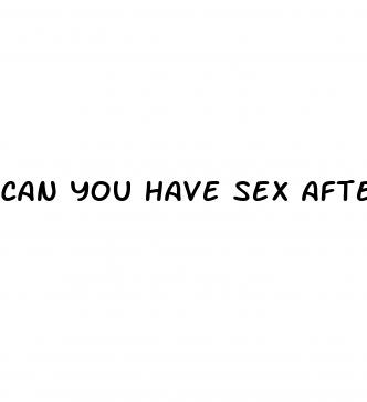 can you have sex after morning after pill