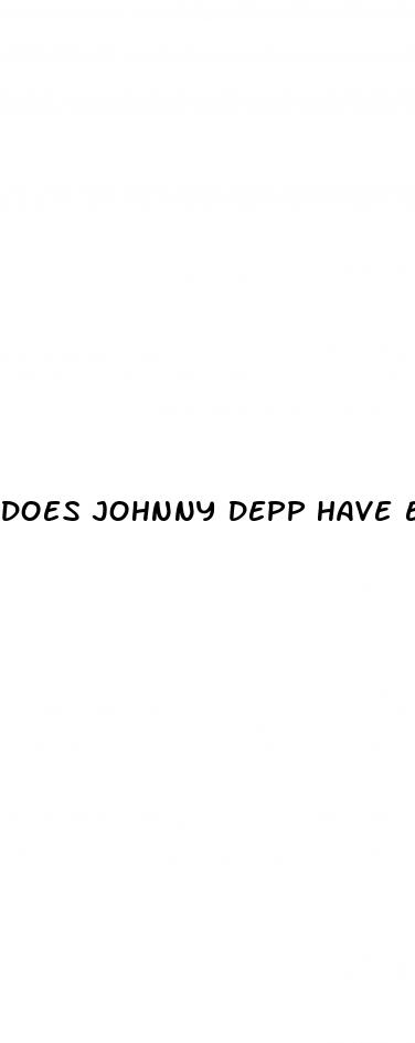 does johnny depp have erectile dysfunction