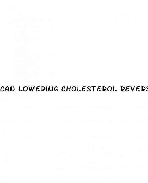 can lowering cholesterol reverse erectile dysfunction