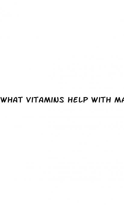 what vitamins help with male enhancement
