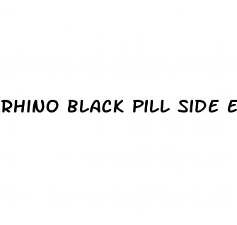 rhino black pill side effects