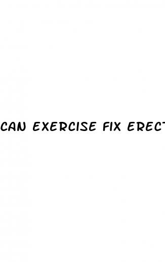 can exercise fix erectile dysfunction