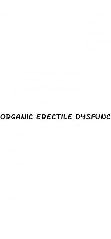 organic erectile dysfunction definition