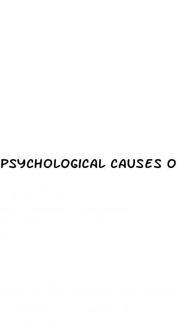 psychological causes of erectile dysfunction