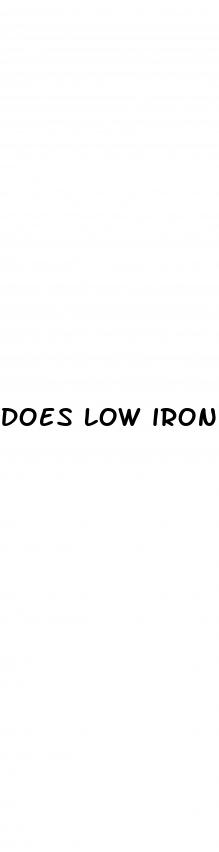 does low iron cause erectile dysfunction