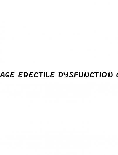age erectile dysfunction causes