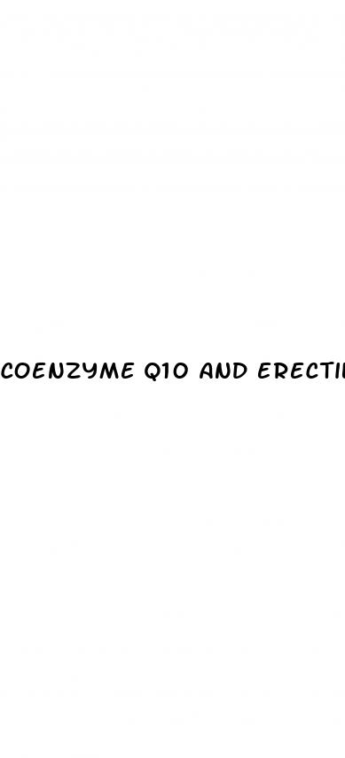 coenzyme q10 and erectile dysfunction