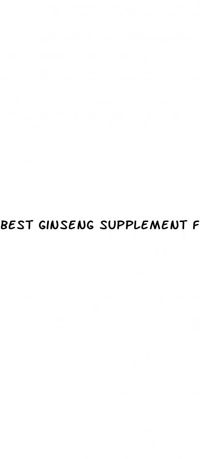 best ginseng supplement for erectile dysfunction