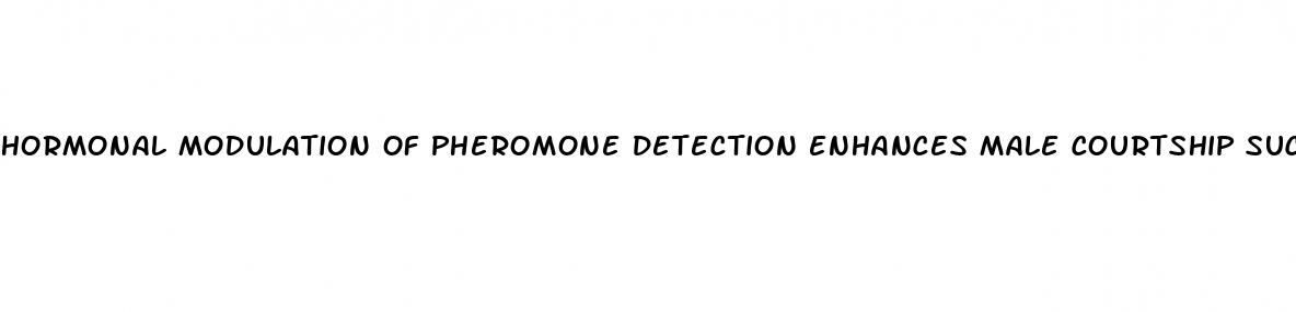hormonal modulation of pheromone detection enhances male courtship success