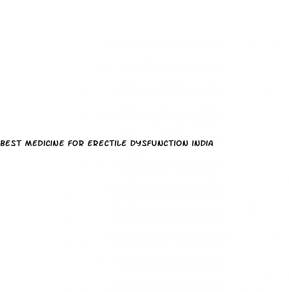 best medicine for erectile dysfunction india