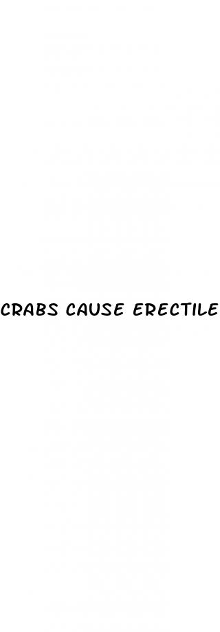 crabs cause erectile dysfunction
