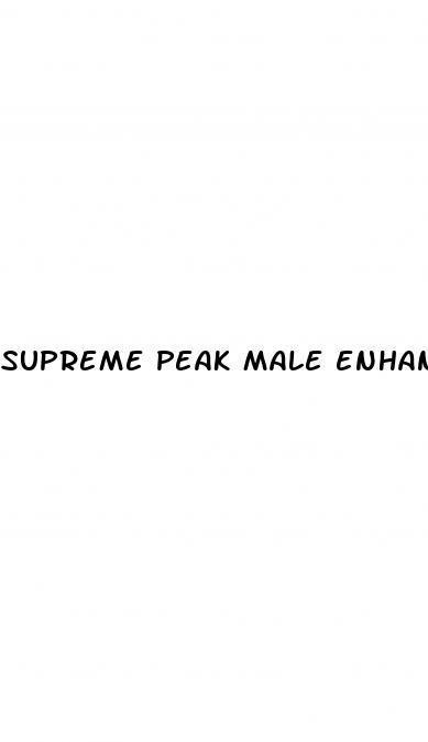 supreme peak male enhancement