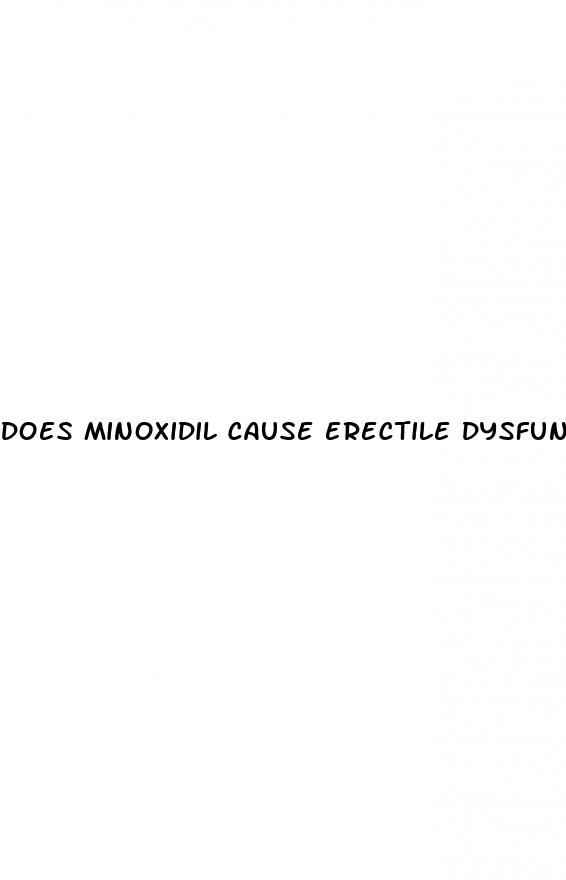 does minoxidil cause erectile dysfunction reddit
