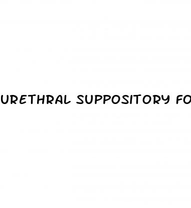 urethral suppository for erectile dysfunction