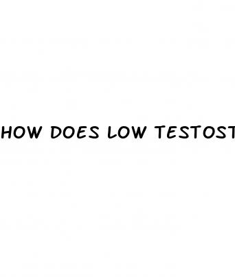 how does low testosterone affect erectile dysfunction