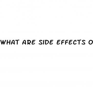 what are side effects of sex pills