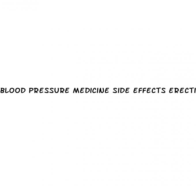 blood pressure medicine side effects erectile dysfunction