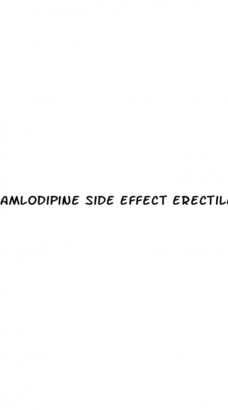 amlodipine side effect erectile dysfunction