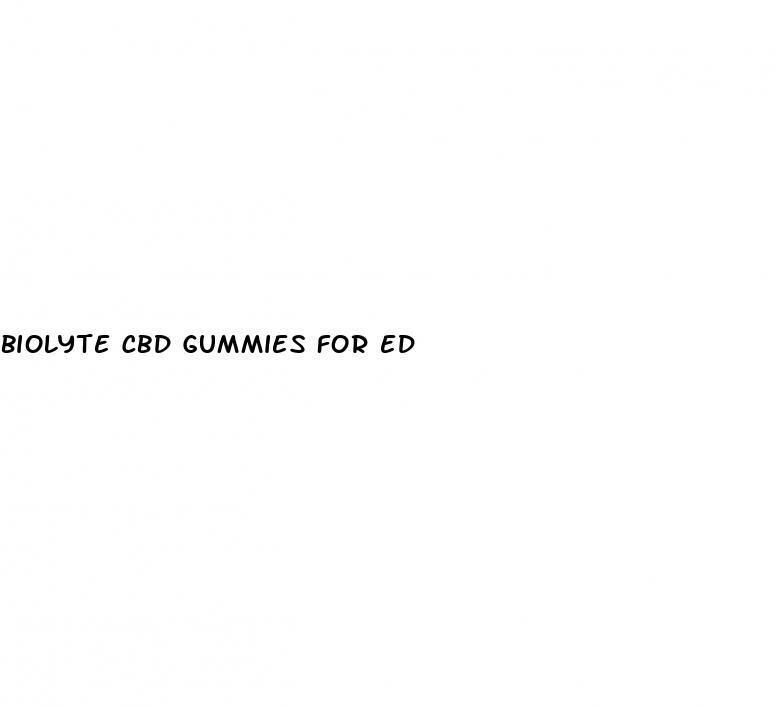 biolyte cbd gummies for ed