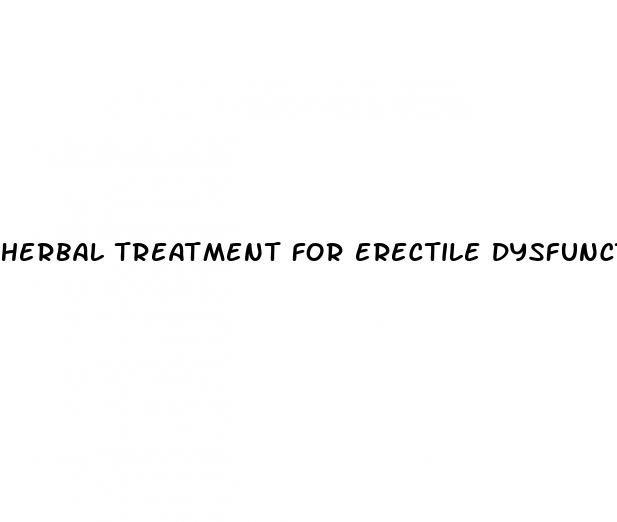 herbal treatment for erectile dysfunction