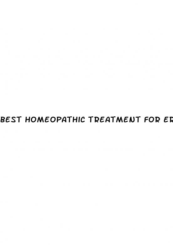 best homeopathic treatment for erectile dysfunction