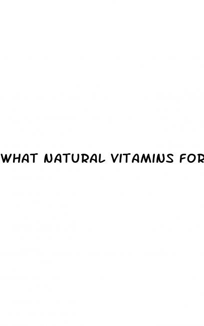 what natural vitamins for male enhancement