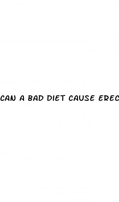 can a bad diet cause erectile dysfunction