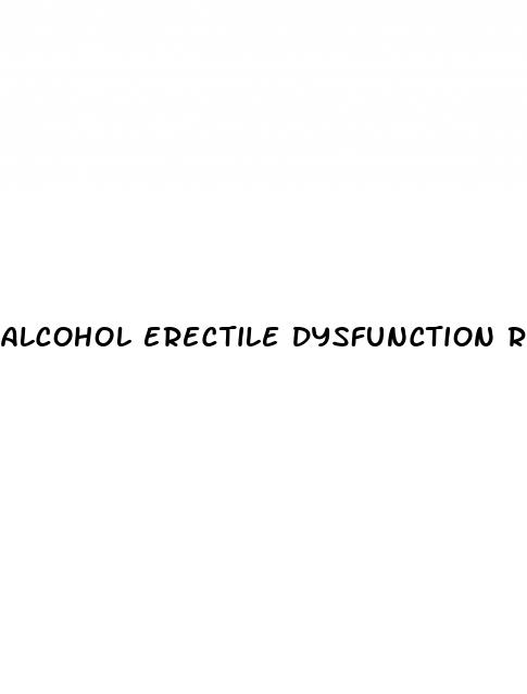 alcohol erectile dysfunction reversible
