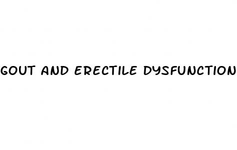 gout and erectile dysfunction
