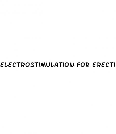 electrostimulation for erectile dysfunction