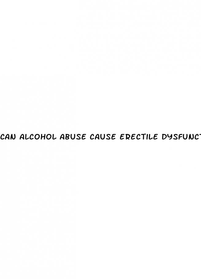 can alcohol abuse cause erectile dysfunction