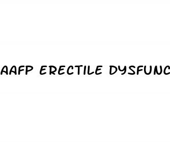 aafp erectile dysfunction workup