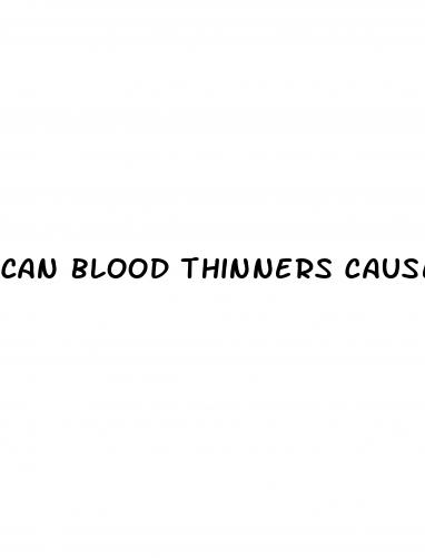 can blood thinners cause erectile dysfunction