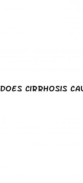 does cirrhosis cause erectile dysfunction