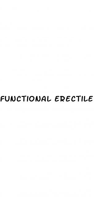 functional erectile dysfunction