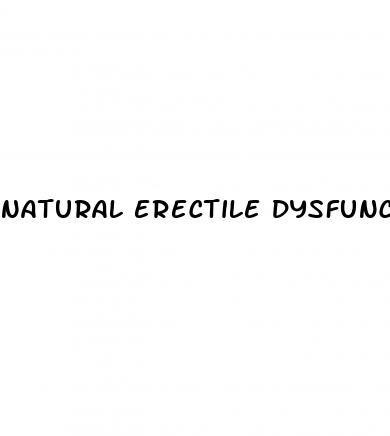natural erectile dysfunction treatment options