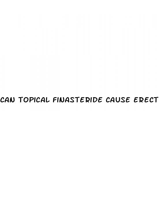 can topical finasteride cause erectile dysfunction