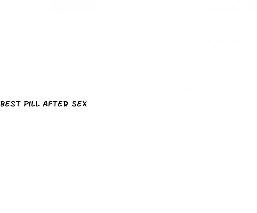best pill after sex