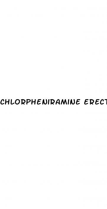 chlorpheniramine erectile dysfunction